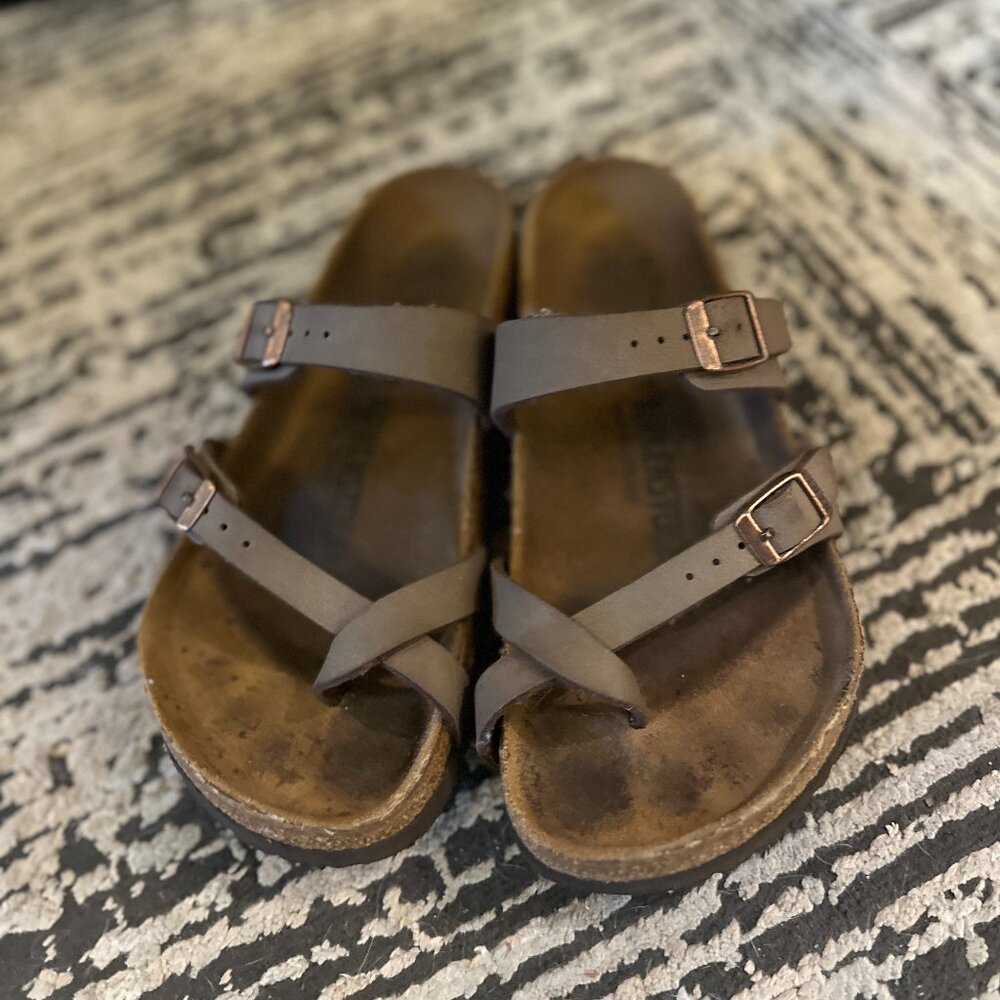 Bikenstock sz 36 Mocha Mayari - Birko-Flor™ & Birkibuc 5 - 5.5 US